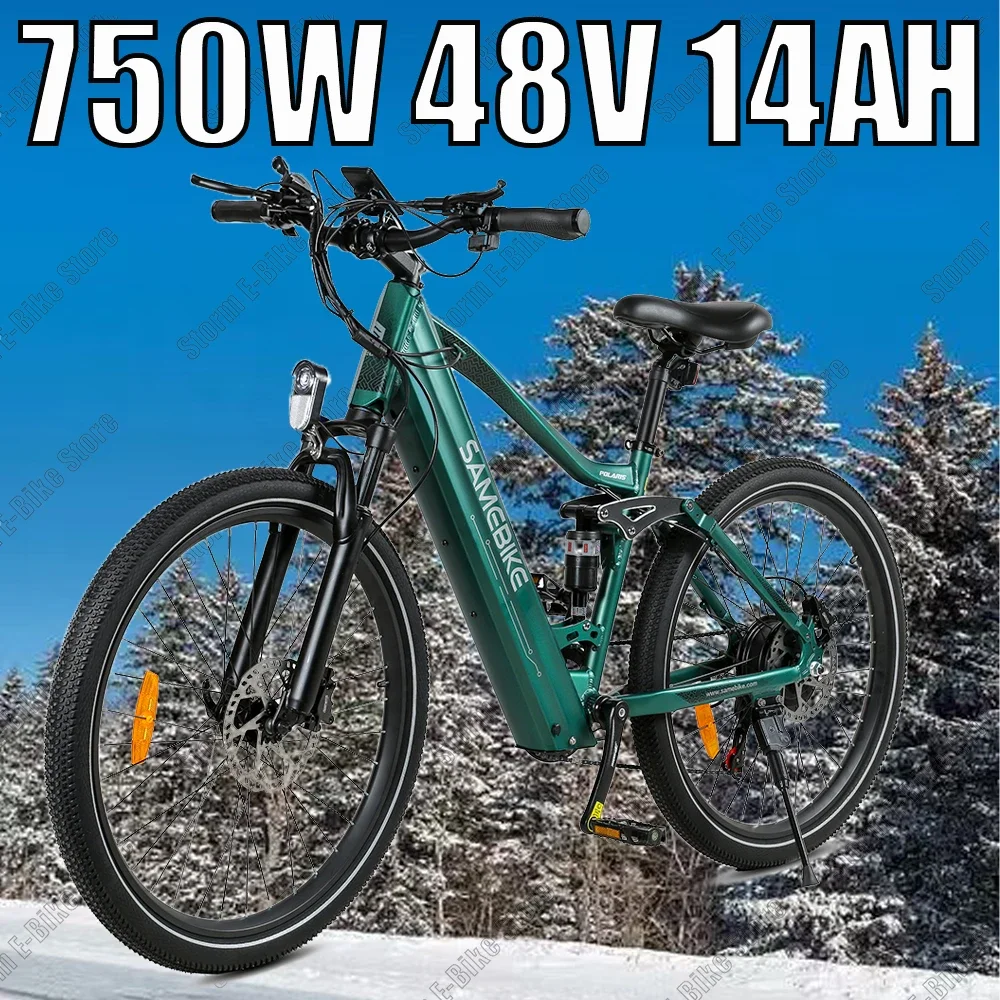 Electric Bicycle XD26 750W motor Urban Mountain Electric Bike 48V 14AH lithium battery 26inch tire 40KM/H adult auxiliary E-Bike