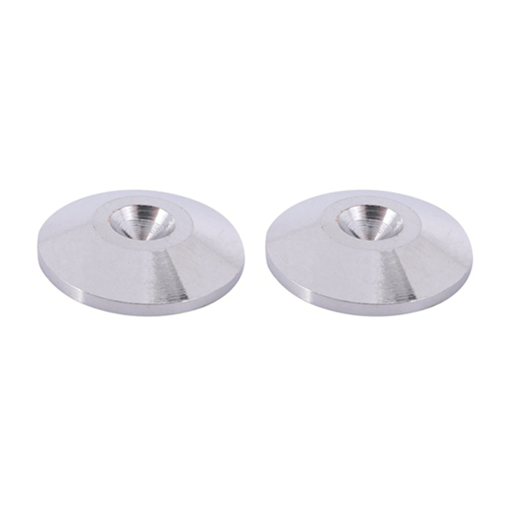 Superior-8 Pcs Speaker Pure Copper Spikes Pads Hifi Speaker Box Isolation Floor Stand Feet Cone Base Shoes Pad (Silver)
