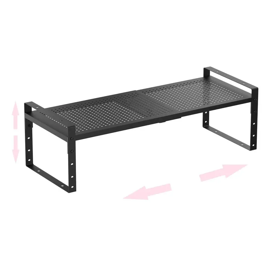 

Металлическая полка для обуви, компактная, идеально подходит для прихожей, шкафа, ванной комнаты и т. д. Прочный и долговечный, высокая грузовая емкость, 1 упаковка, черный L