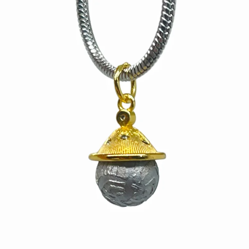 2.6g Muonionalusta Meteorite Pendant Natural Iron Meteorite Pendant Supports Customized Collectibles - LK289