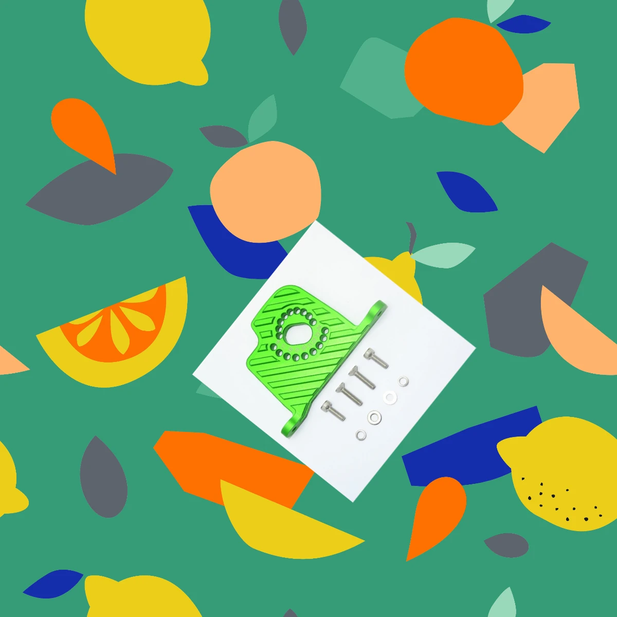 

GPM LOSI 1/6 Super Baja Rey 4X4-LOS05013 для алюминиевой монтажной пластины двигателя с ребрами радиатора