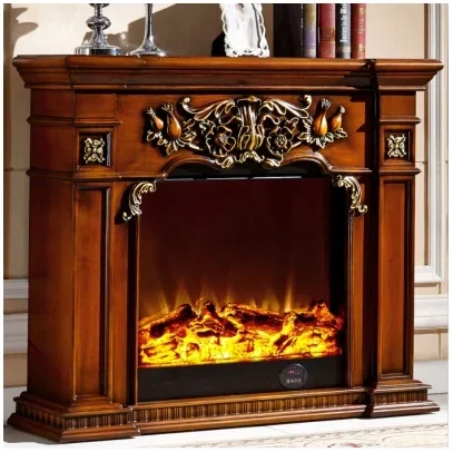 Model 8061 Luxury Electric Fireplace With Wood Frame For Household Use