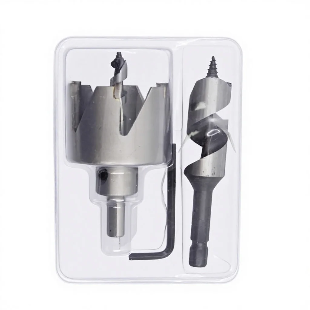 hit productDoor Lock Hole Saw Set Installation Kit 6 Jaw Alloy Ball Opener 54mm 22mm 2pcs Wood Door Drilling