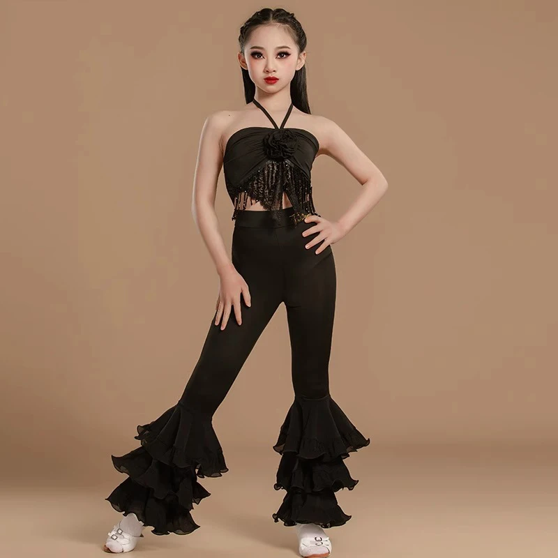 Abiti da Ballo Standard per Bambini, Vestiti da Danza Latina per Ragazze, Abbigliamento per Cha Cha, Rumba, Tango, Samba, Salsa