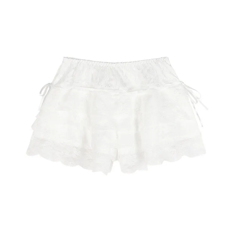 Five-layer Lace Safety Pants Cake Skirt Breathable Leggings Women's Anti-light Summer Pumpkin Pants Puffy Skirt Skirt