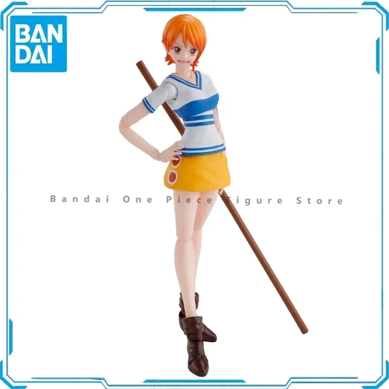 In Stock Original Bandai SHF One Piece Dawn of Adventure Nami Action Figure Animation Toy Gift Model Collector Anime Hobby