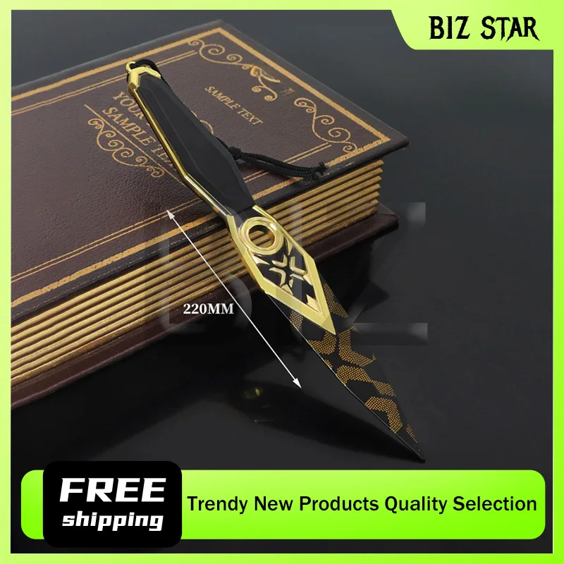22cm/8.66in VALORANT 2023 Championship Game Periphery Kunai Knife Weapon Model Toy Sword for Boy Gift Ninja Birthday Christmas