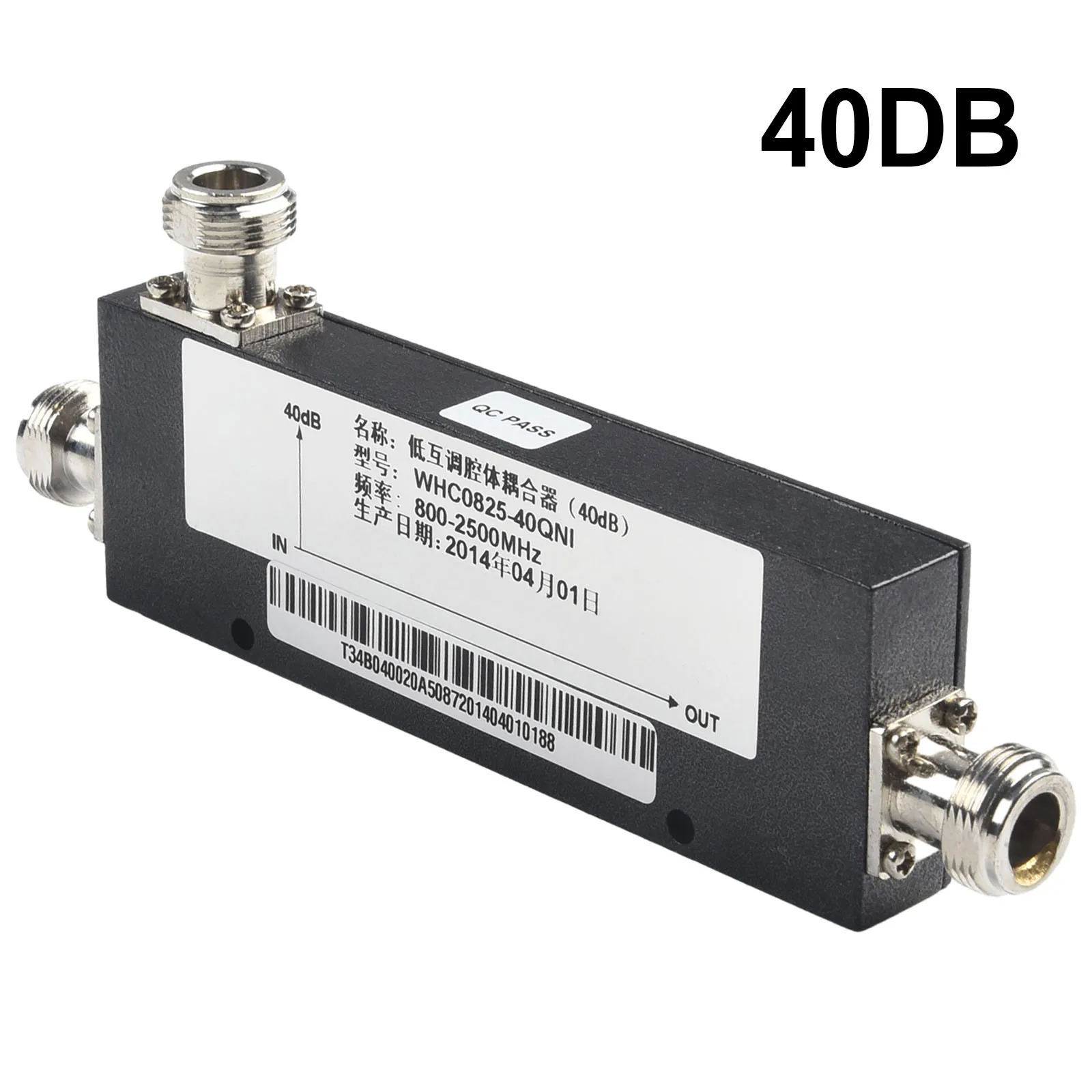 800MHz-2500MHz N-Type Female RF Coaxial Directional Coupler 800-2500MHz 200W 5dB~40dB For Sampling Transmitter Measurement