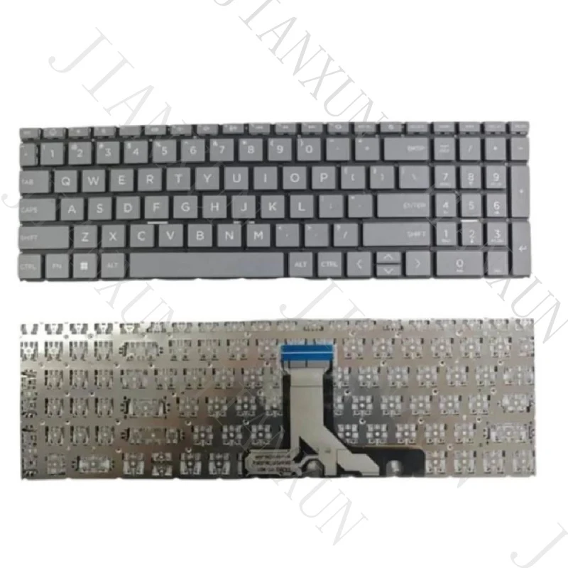 S+US grey Keyboard For HP 15-FC 15-FD 15Z-FC 15T-FD TPN-Q286 Q287 W161 No backlit