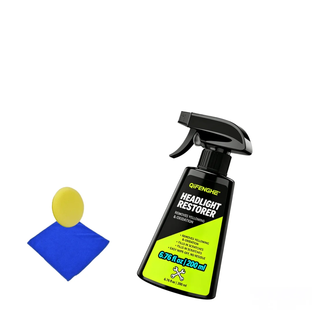 QiFENGHE Headlight Restorer for Cars, Trucks, SUVs & Motorcycles - Removes Yellowing, Oxidation, Scratches & Fog, Like New Clari