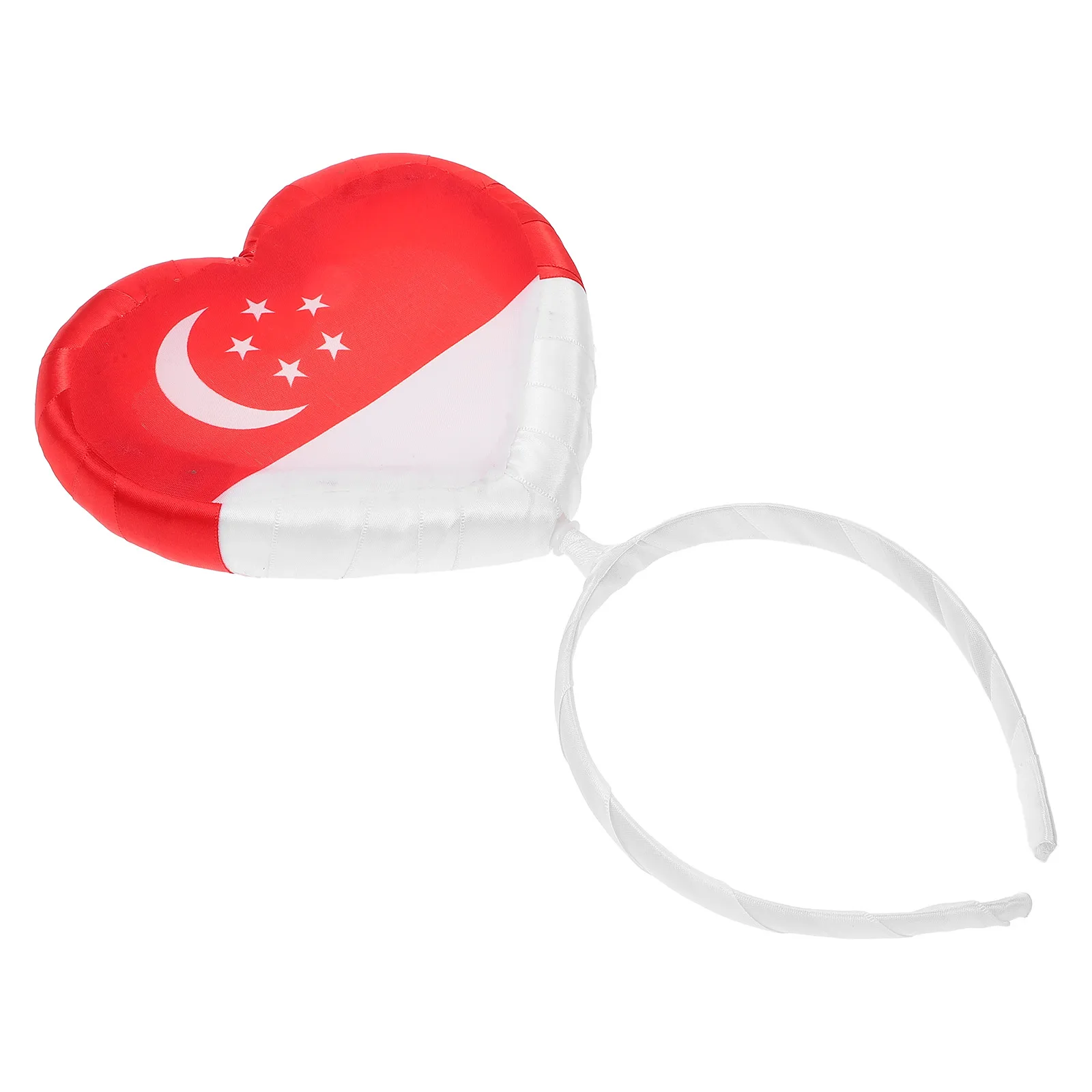 

Adorable Lightweight Singapore Flag Hair Band Party Supplies Sports Headband Creative Celebration Accessory Women Hair