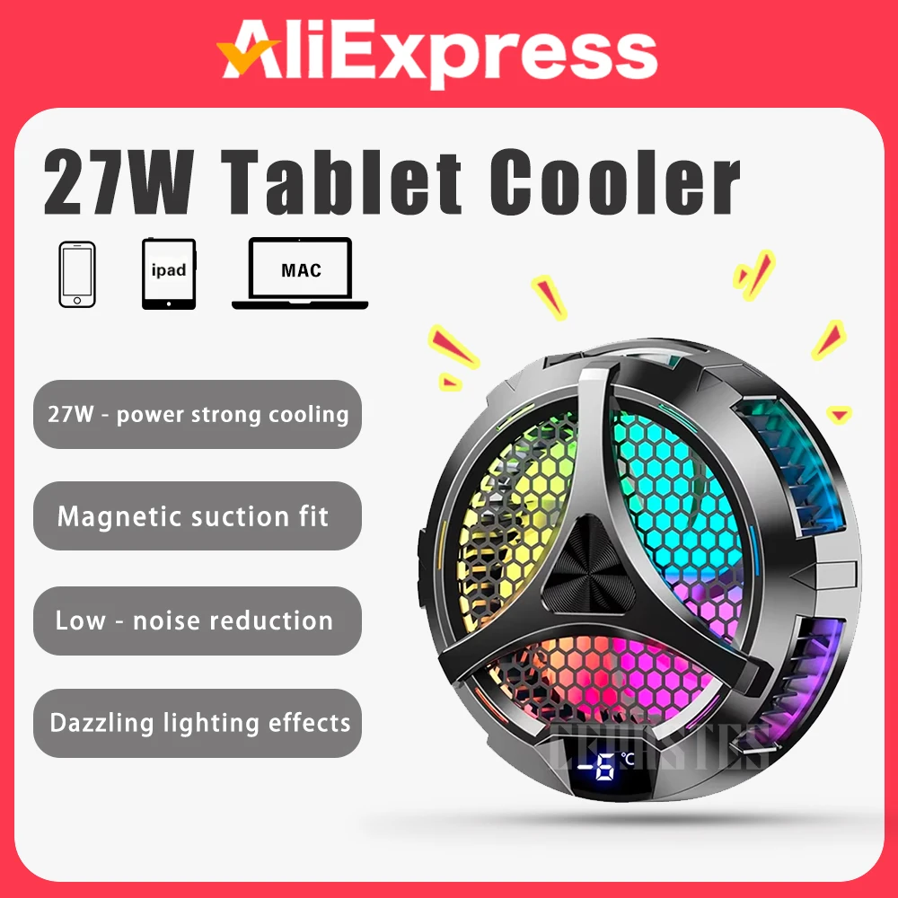 

Phone Magnetic Cooler Fan for Dedicated Tablet With Aluminum Laptop Tablet Stand Radiator Peltier Cooler For iPad iPhone Mac