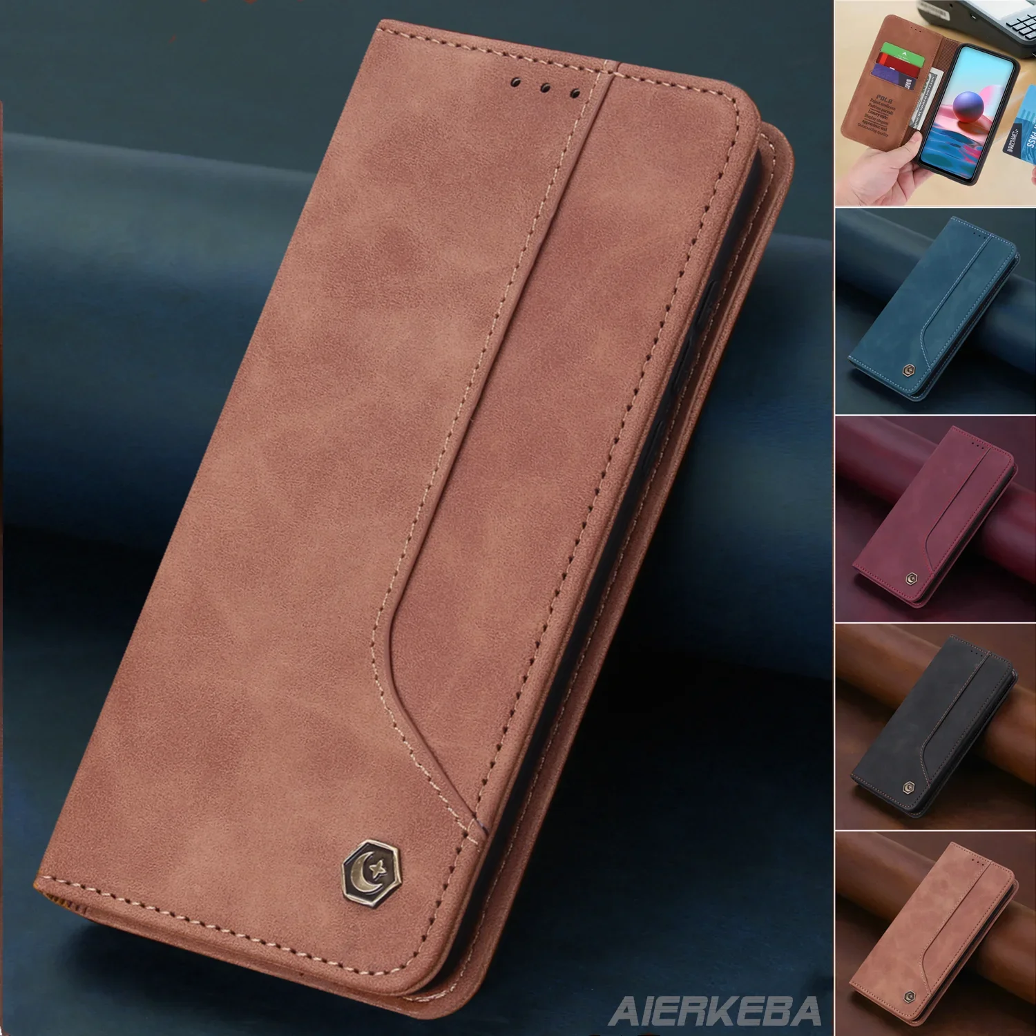 Flip Leather Case for Samsung Galaxy A53 A33 A23 A13 A52 A22 A32 A12 A15 A72 A14 A34 A54 A05S A55 A35 S24 S23 Ultra Wallet Cover