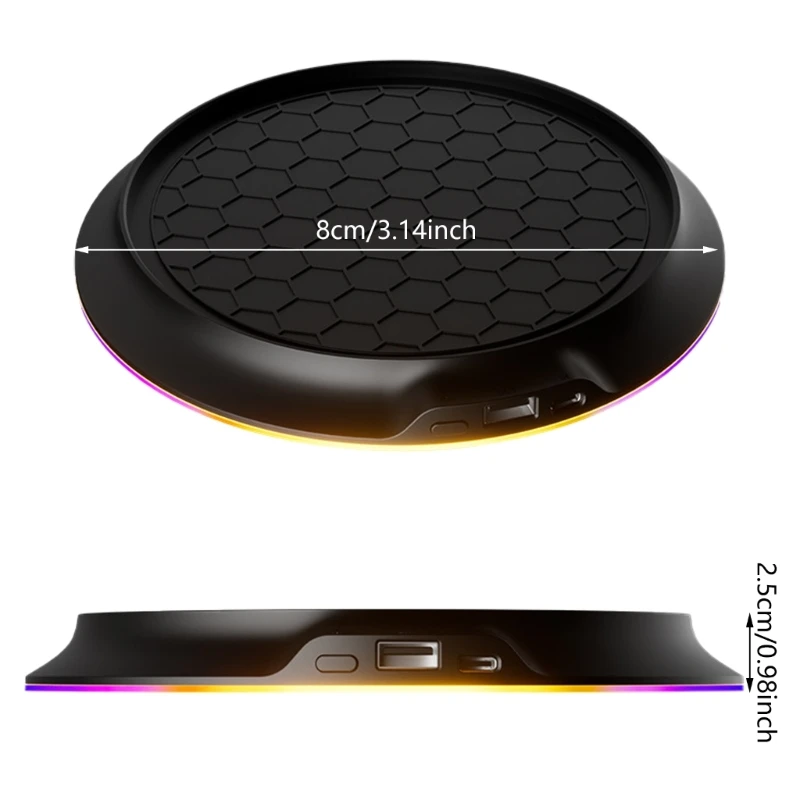 Soporte base vertical redondo con iluminación LED colorida para XSX