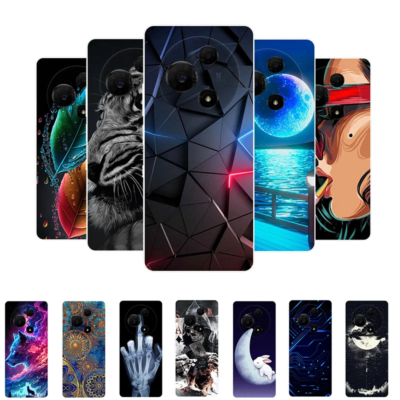 Estuche para TCL 60 Nxtpaper 4G Cartoon Cubierta trasera de silicona suave Funda protectora para teléfono TCL 60Nxtpaper T626K T626K1 Estuches