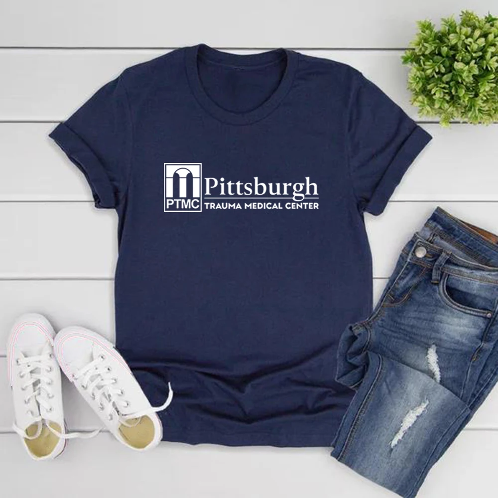 

The Pitt PTMC T-Shirt Pittsburgh Trauma Medical Center Tee Unisex Short Sleeve Graphic T Shirts Funny Doctor Tee Gift for Fan