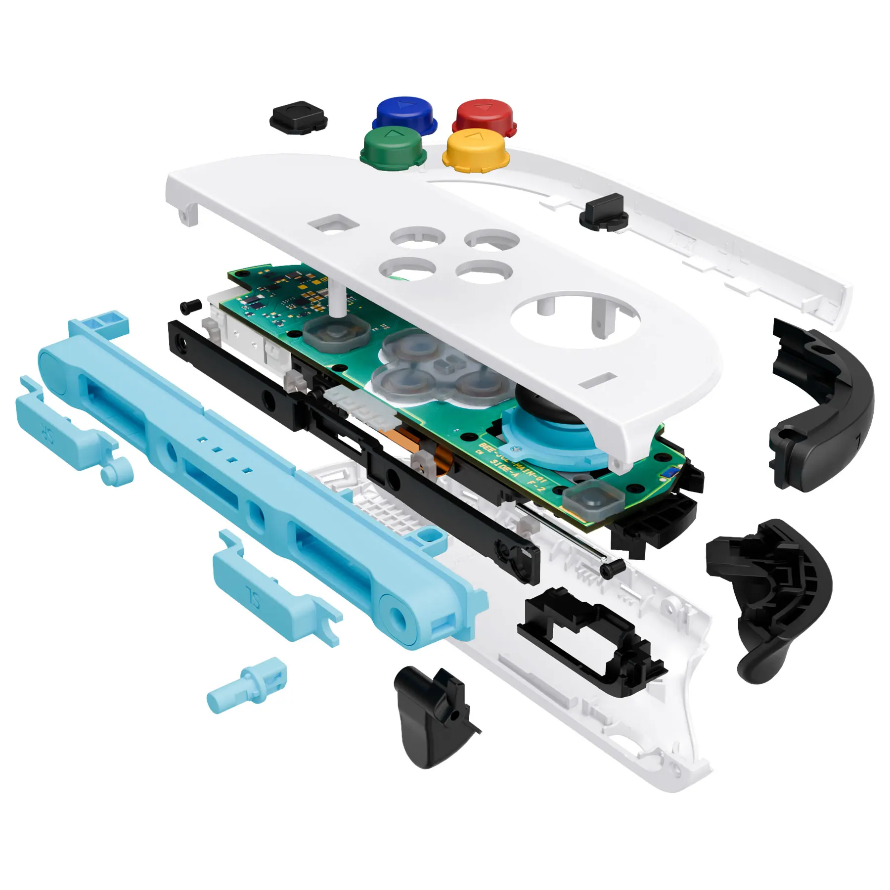 eXtremeRate for Joycon 2 DIY Replacement Shell Buttons, Case & Decorative Strips & Tools for Nintendo Switch 2 - Essence Version 4