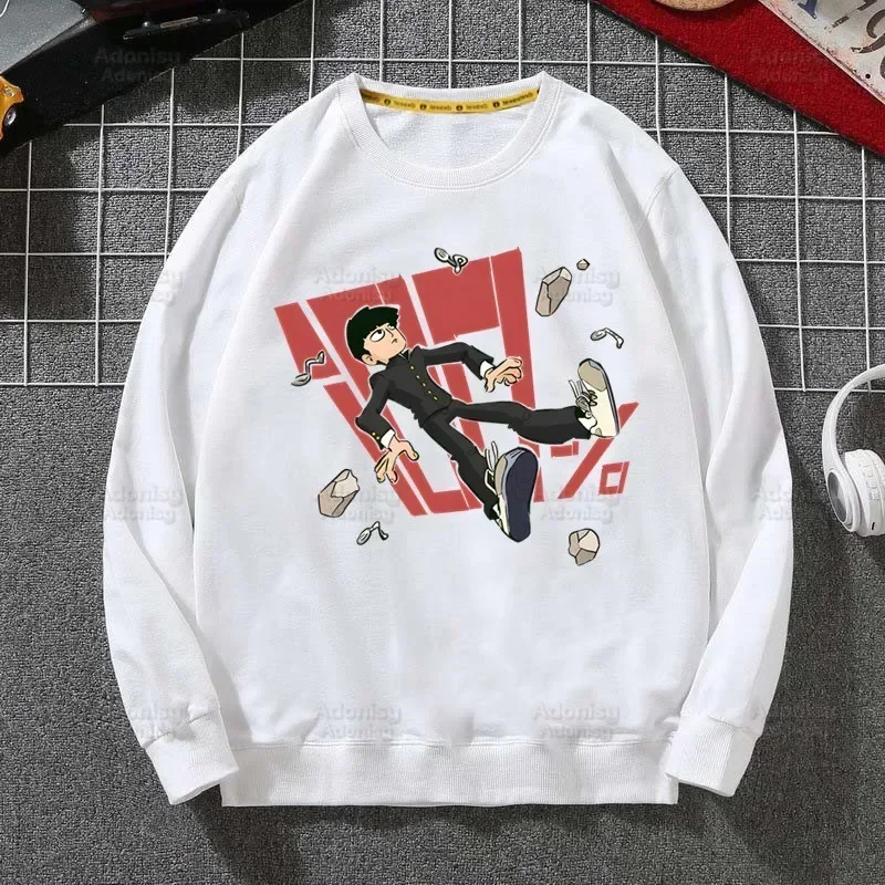Mob Psycho 100 Uomo Primavera Autunno Maschio Casual One Anime Manga Felpe da uomo Shigeo Kageyama Top