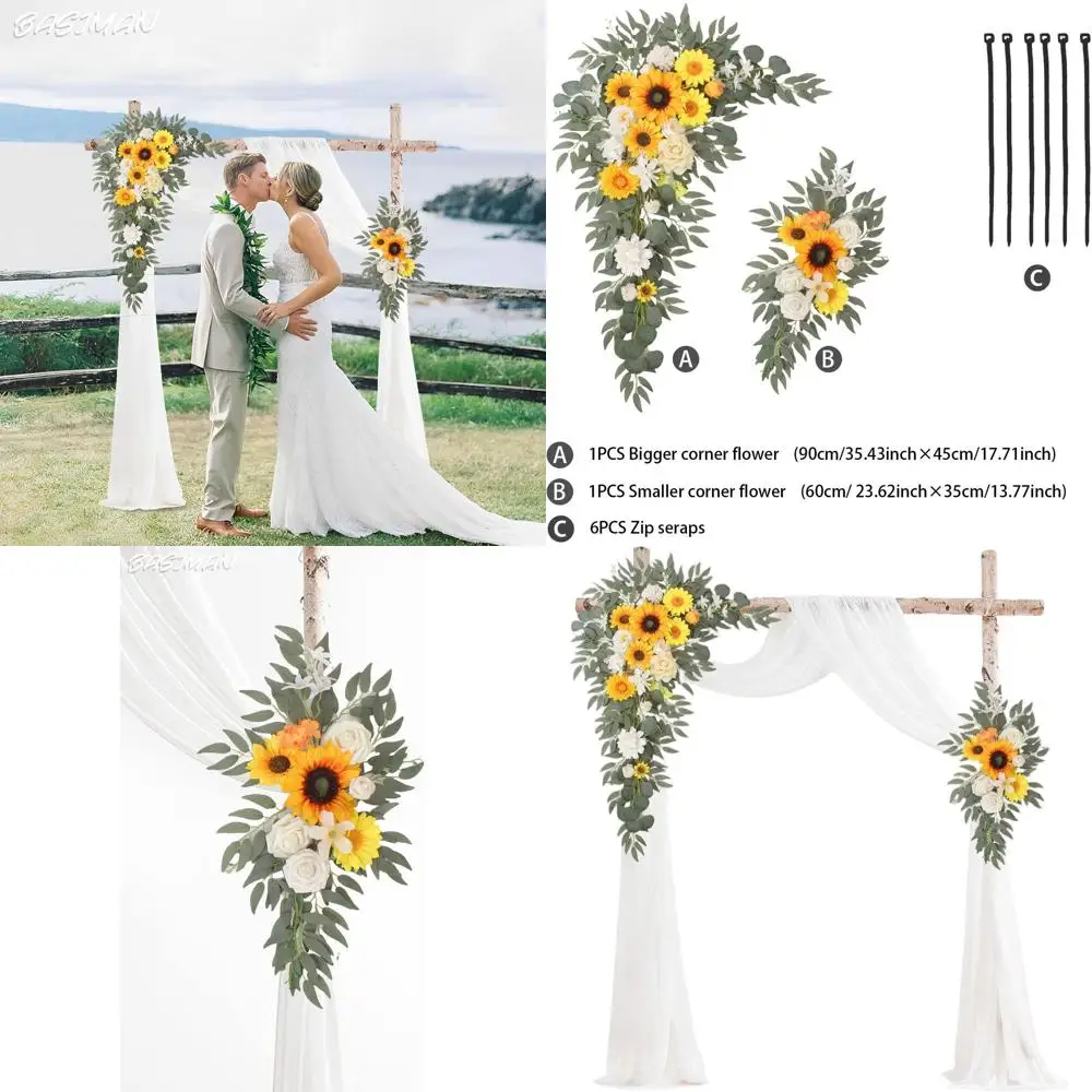 

Набор из трех декоративных арок с драпировкой для свадеб, церемоний и дней рождения