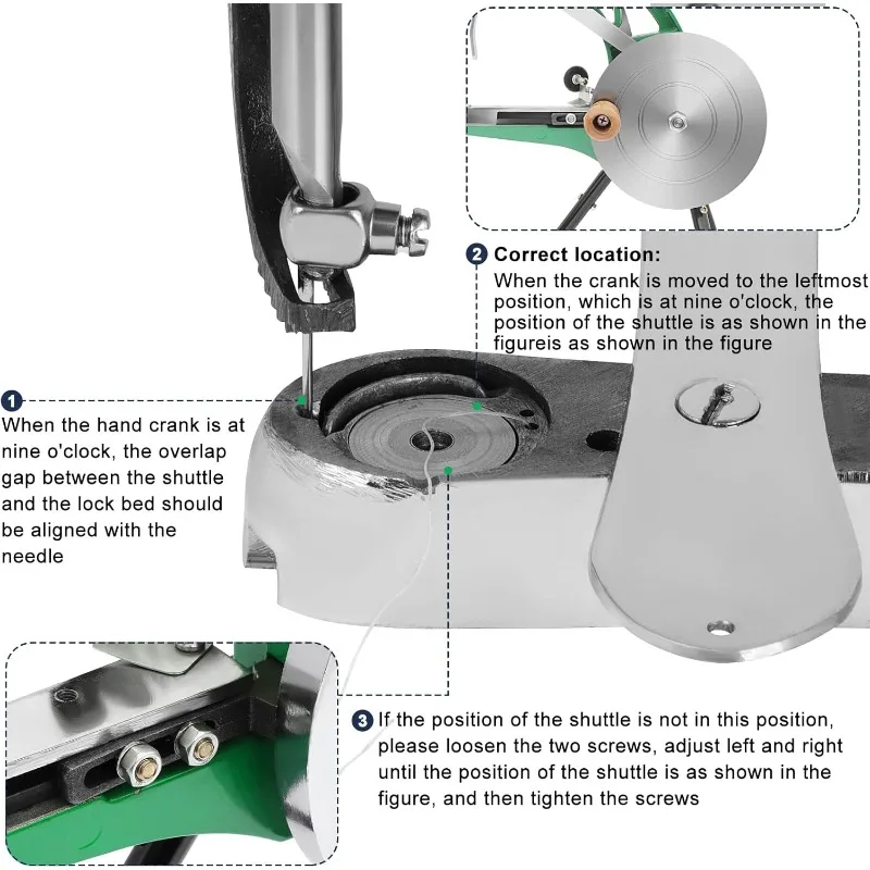 آلة خياطة الجلود آلة خياطة الإسكافي آلة إصلاح الأحذية مع خط النايلون القطن للخياطة Upsolery والحقائب،