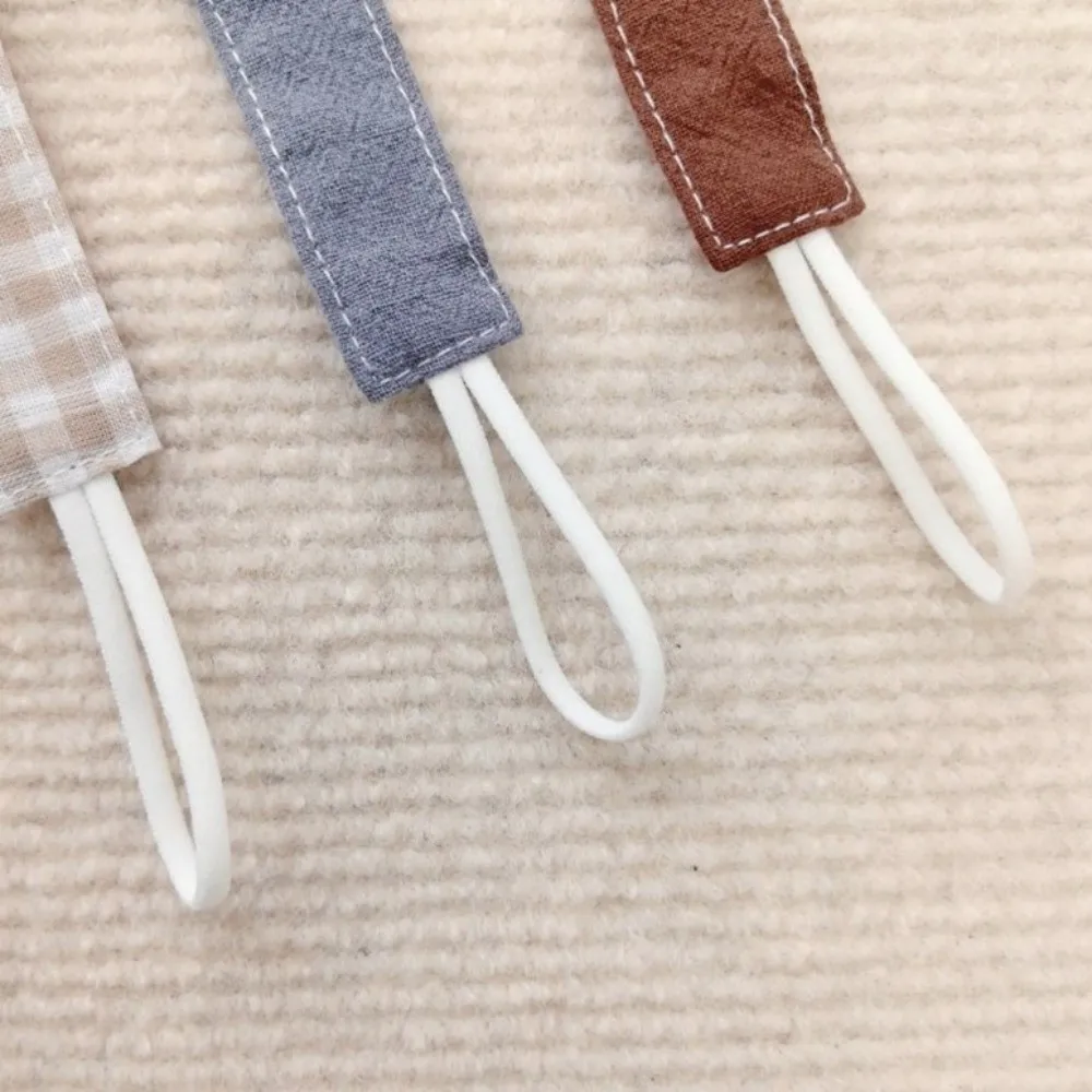 

Милый держатель для соски-пустышки в виде цветка, пластиковая цепочка для детской соски в клетку, красочные вышитые клипсы-держатели для сосок с защитой от падения для детей