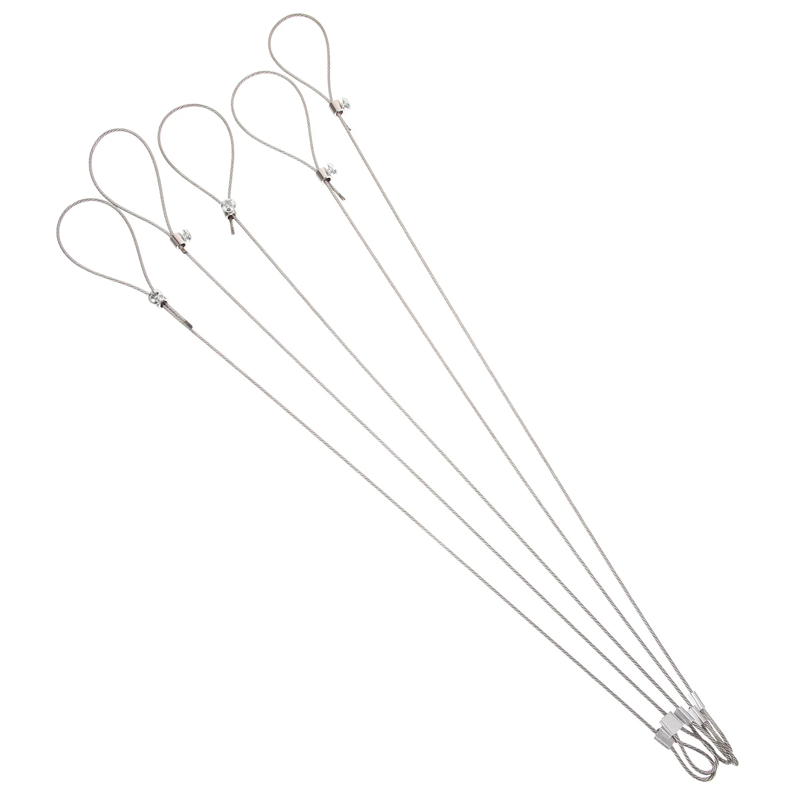 

5Pcs Stainless Steel Gate Latch Cable Pull Adjustable Outdoor Fence Lock Pull Gate Opener Handle Hardware Latch Cable