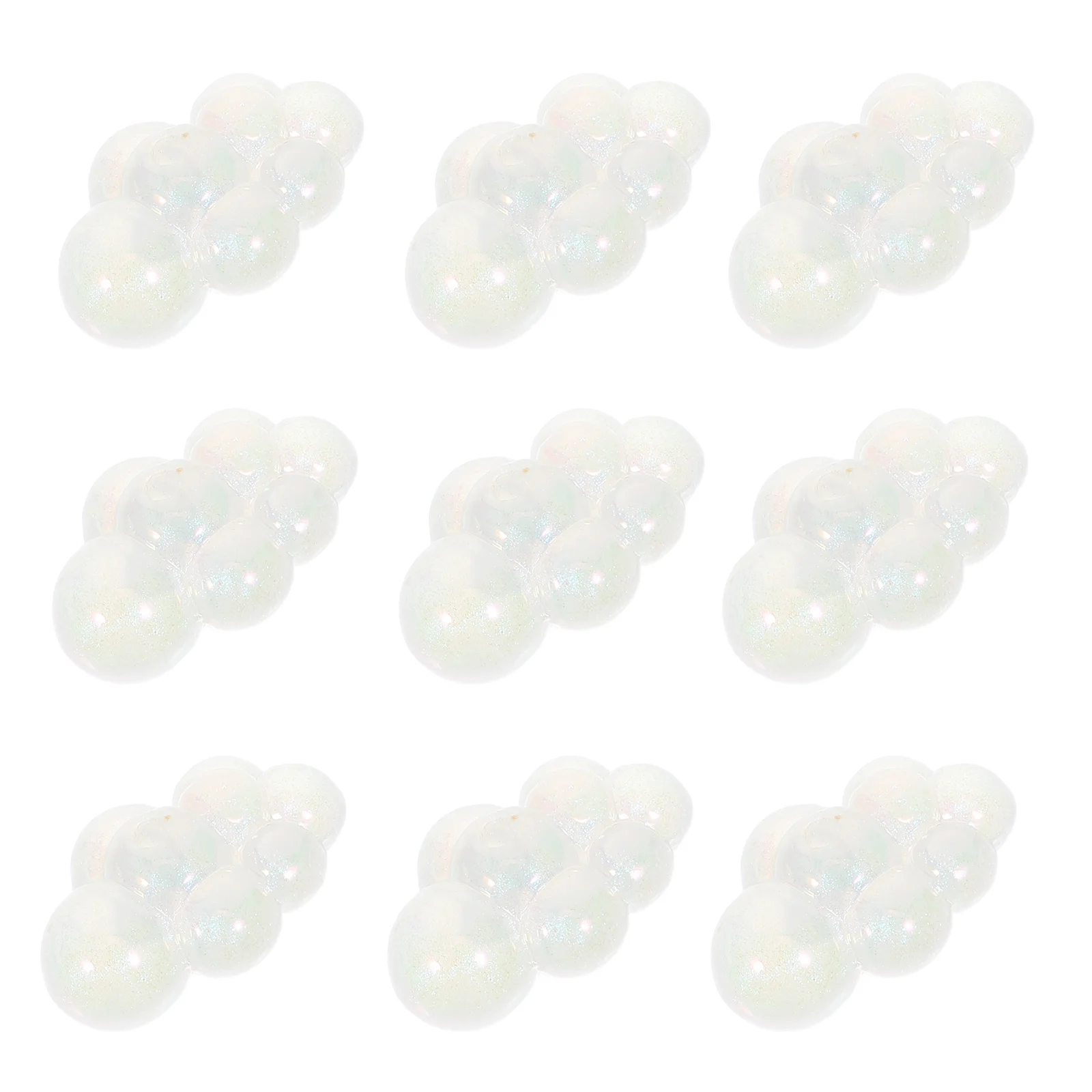 

20 шт. акриловых бусин-разделителей в форме облаков на космическую тематику для проектов по изготовлению украшений и брелоков своими руками, украшения из бусин-облаков