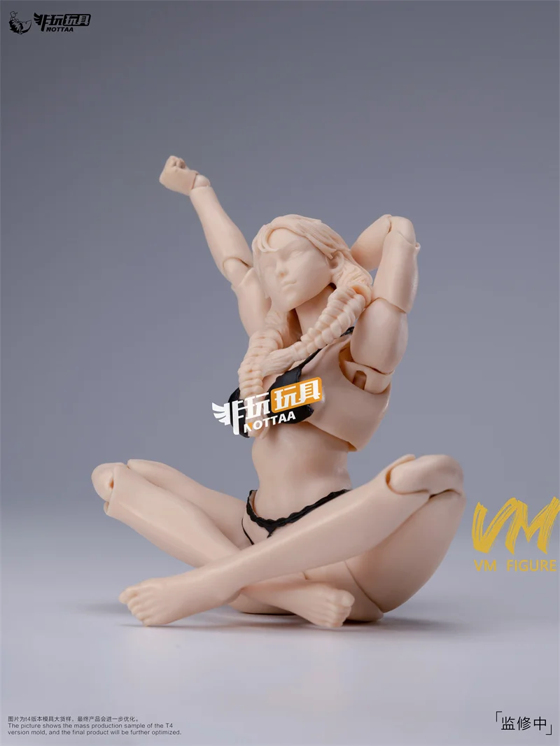 

Notaman NT-04 1/12Scale 16cm Girl Super Flexible Joint Body and Head Sculpt Model 6'' Female Soldier Action Figure Body Doll Toy