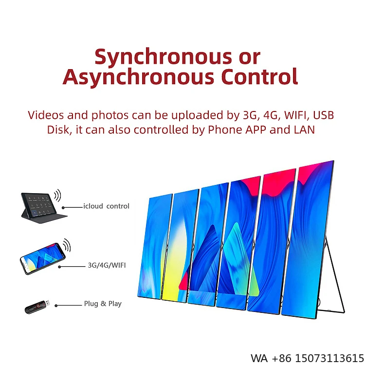실내 이동식 LED 광고 스크린 - HD 신제품 디지털 사이니지 포스터