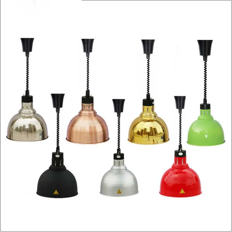 

Kitchen equipment hanging food warmer lamp / electric colorful buffet food heat lamp for restaurant