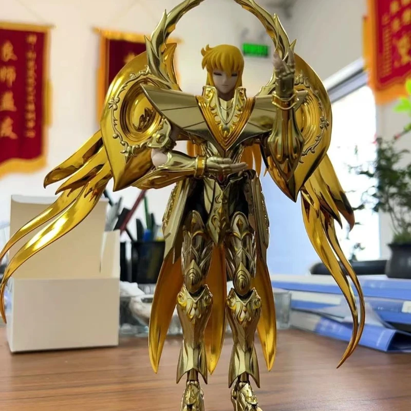 

MC Saint Seiya Myth Cloth EX Leo Aiolia/Virgo Shaka/Aries Mu with Totem SOG Knights of Zodiac Action Figure Toy Gift