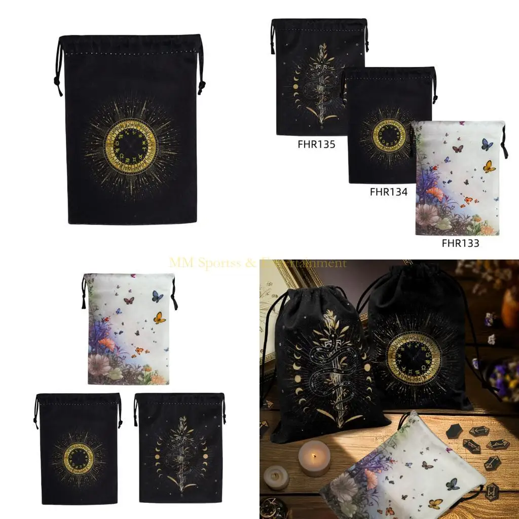 

31be Tarots Card Mucke с шнурками портативные кубики держатели организаторы ювелирные изделия для кости