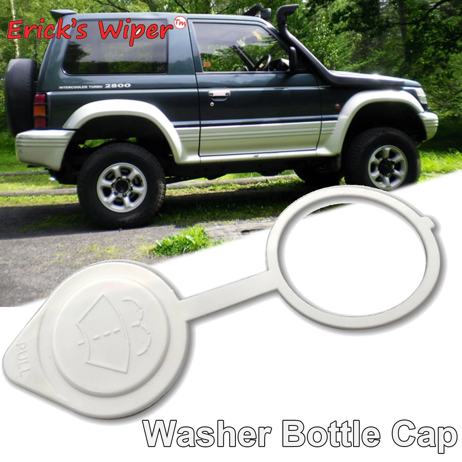 Erick\'s Wiper Front Wiper Washer Fluid Reservoir Bottle Lid Cap Cover For Mitsubishi Pajero Мицубиси Паджеро 2 FTO MK2 91 - 99