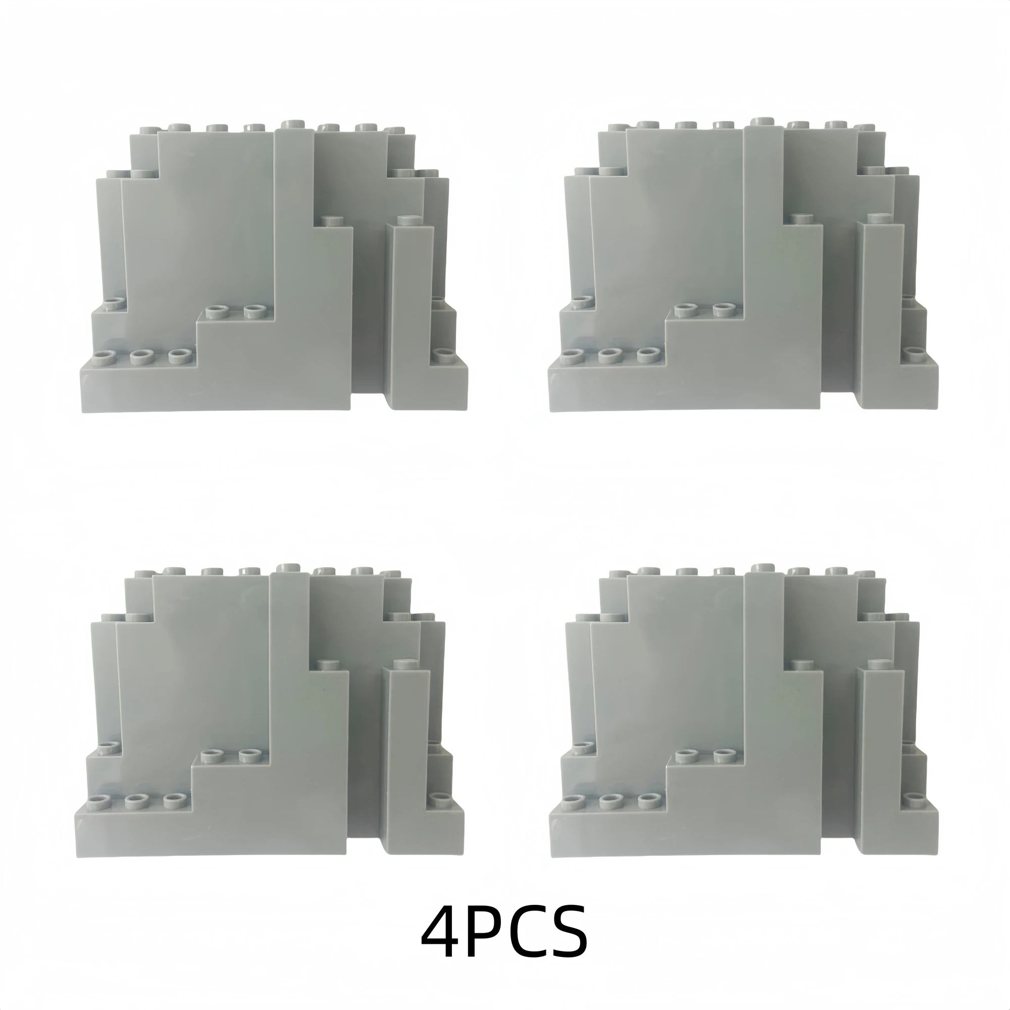 4pcs Mountains Hills Building Blocks DIY Toys MOC Accessories Basic Components Wild Parks Construction Model Bricks