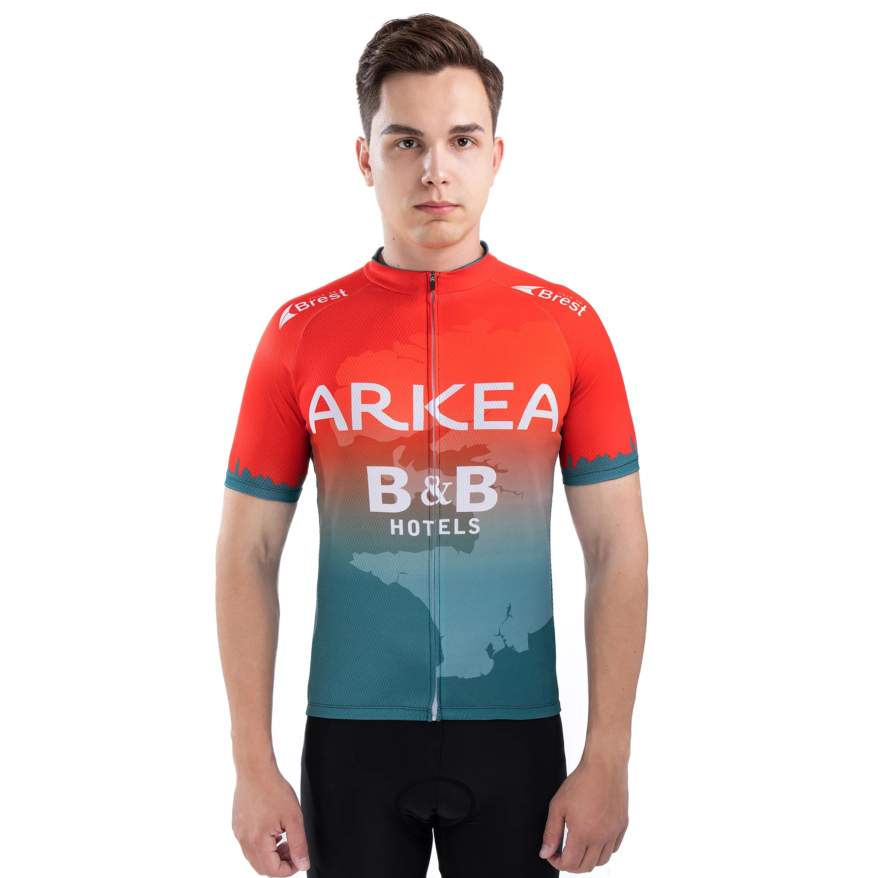 

2025 ARKEA SAMSIC TEAM Red Men's Only Cycling Jersey Short Sleeve Bicycle Clothing Quick-Dry Riding Bike Ropa Ciclismo