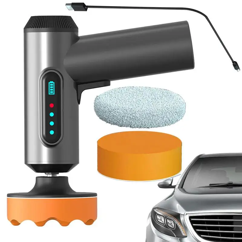 

Cordless Car Polisher 4000mAh Rechargeable Electric Wireless Polisher Portable Auto Waxing Glass Scratches Repair Polishing Tool