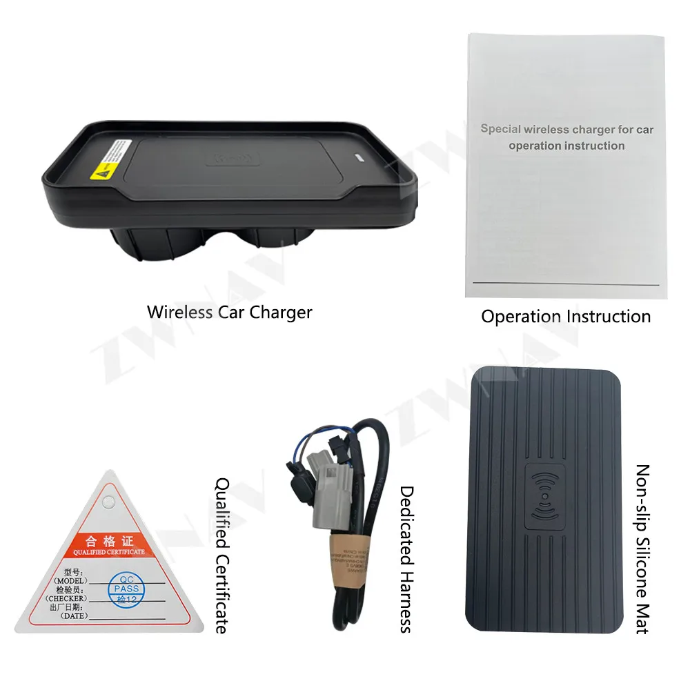 لرينو كليو 4 2013-2018 نماذج جزءا لا يتجزأ من إدراج وحدة التحكم المركزية شحن الوسادة سيارة ترقية وحدة شاحن لاسلكي #3