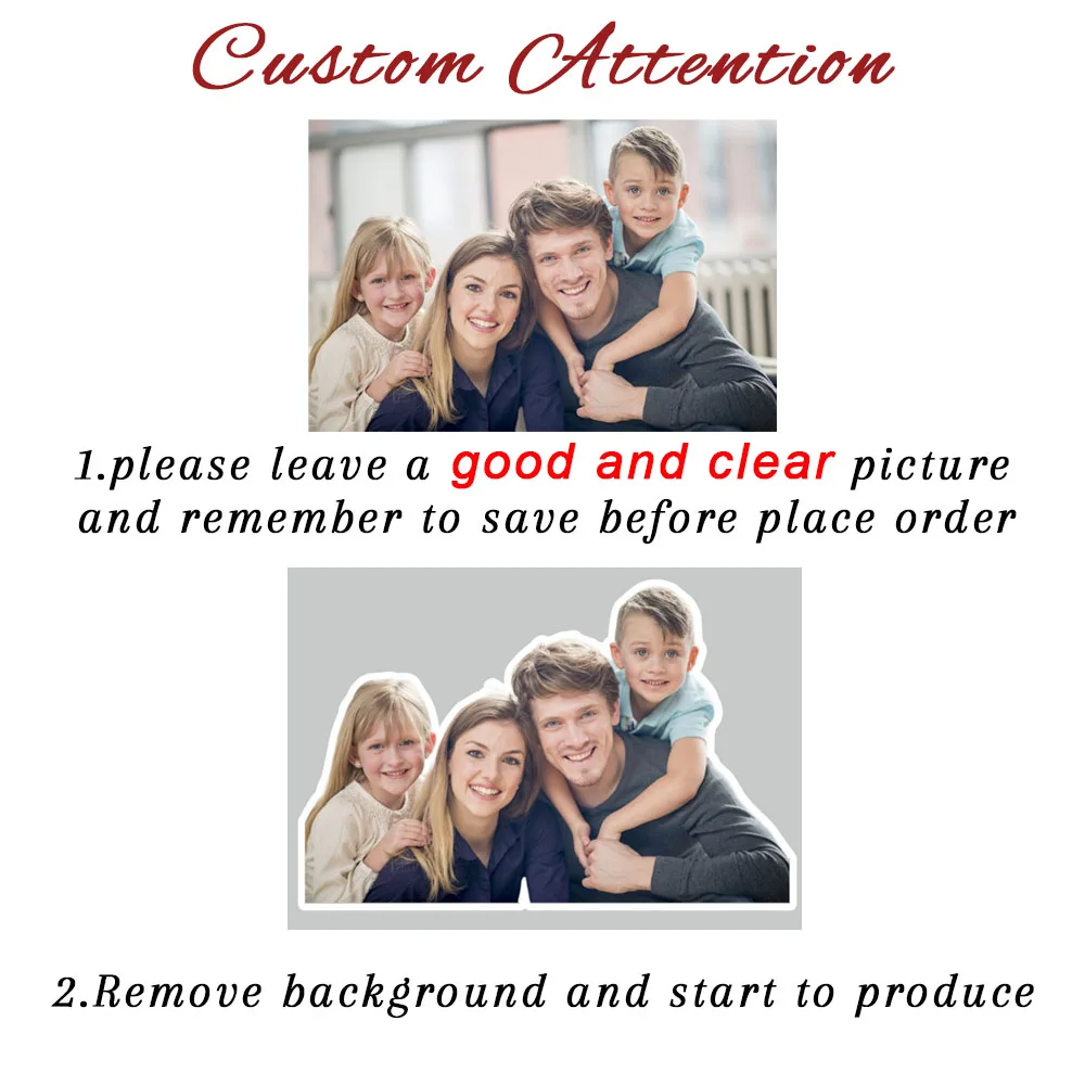 Personalized Image Custom Fridge Acrylic Magnet, Gift