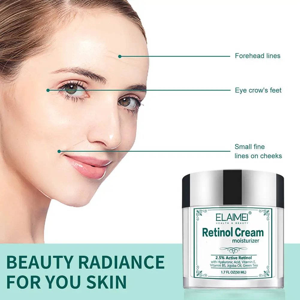 

50ML Retinol Anti Aging Face Cream Moisturizing Wrinkle Care Remover Collagen Creams Hyaluronic Skin Acid G1T5