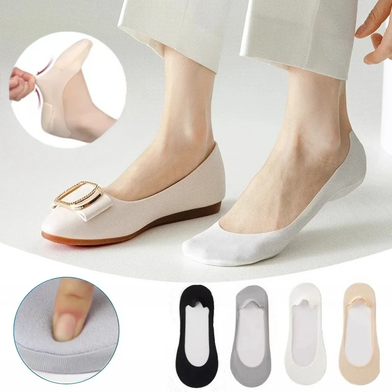 

Women Boat Sock Plantar Fasciitis Shoes Insole Socks Insoles for Feet Shock Absorbing Shoe Sole Invisible Non Slip Shoe Pads