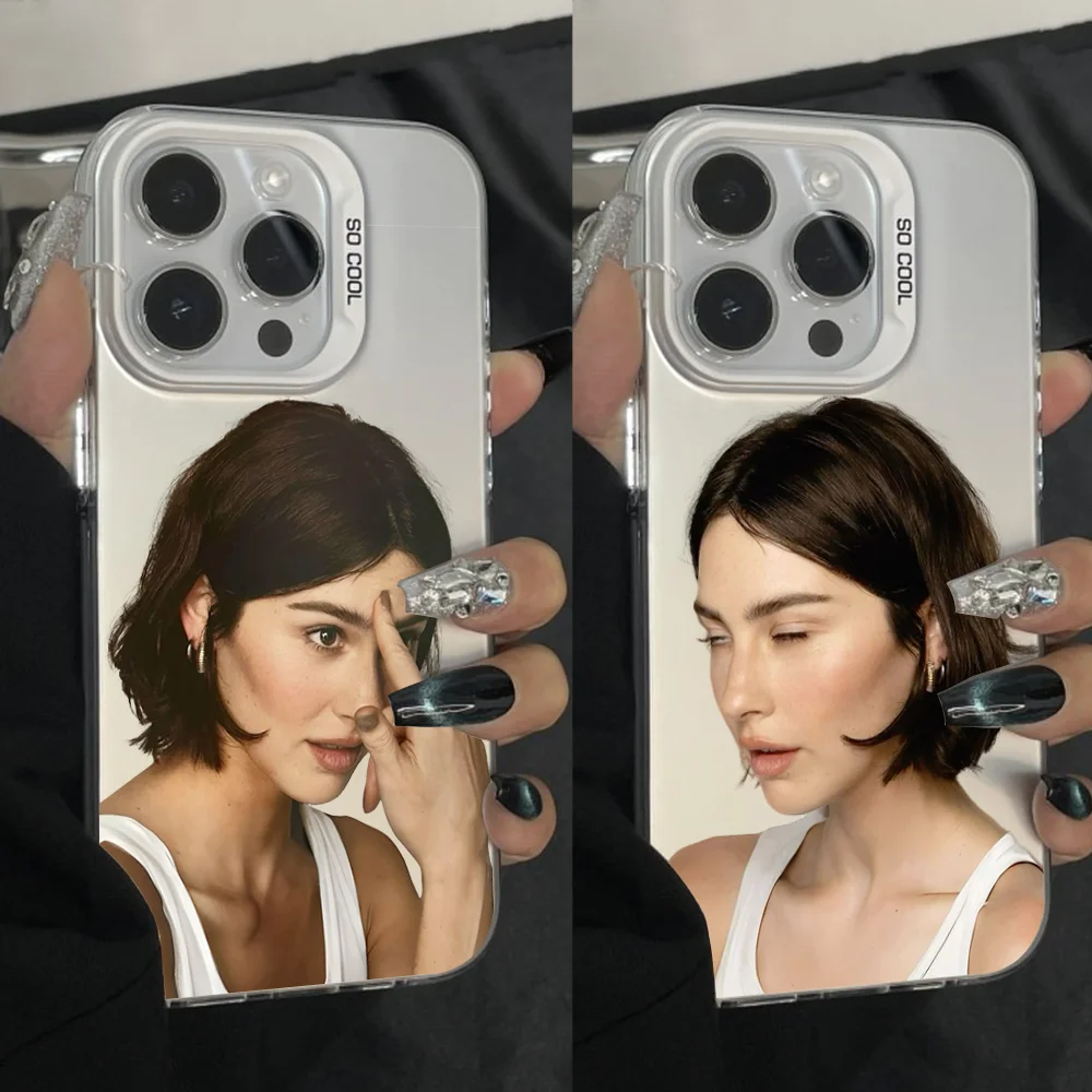 

G-Gracie Abrams Phone Case For iPhone 16,15,14,13,12,11,Pro,Max,Plus,Mini,XS Anti Fall Gray Silver Matte Hard Bumper