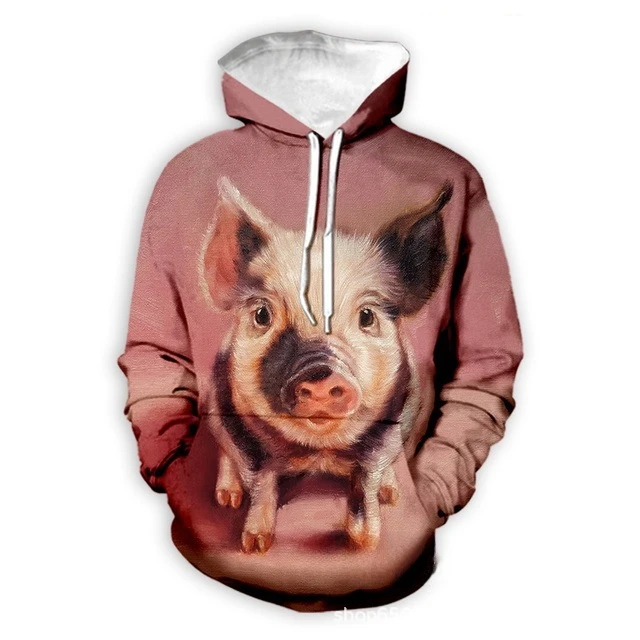 Cute Pig 3D Print Fashion Hoodie Men Women Harajuku Long Sleeve Sweatshirts Hip Hop Tracksuits Cool Streetwear Pullovers S-7XL