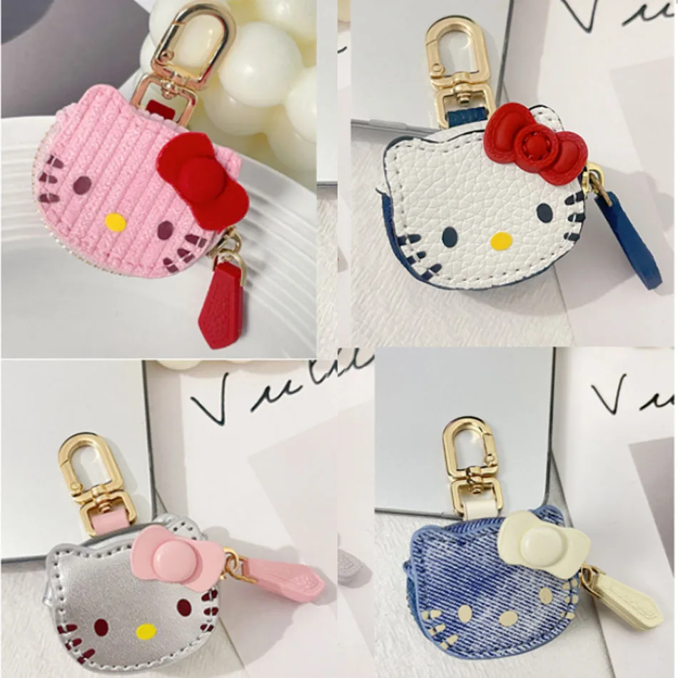 

2026 Kawaii Cartoon Coin Bag Keychain Cute Mini Zipper Wallet Key Holder Pendant for Women Girls Bag Charm