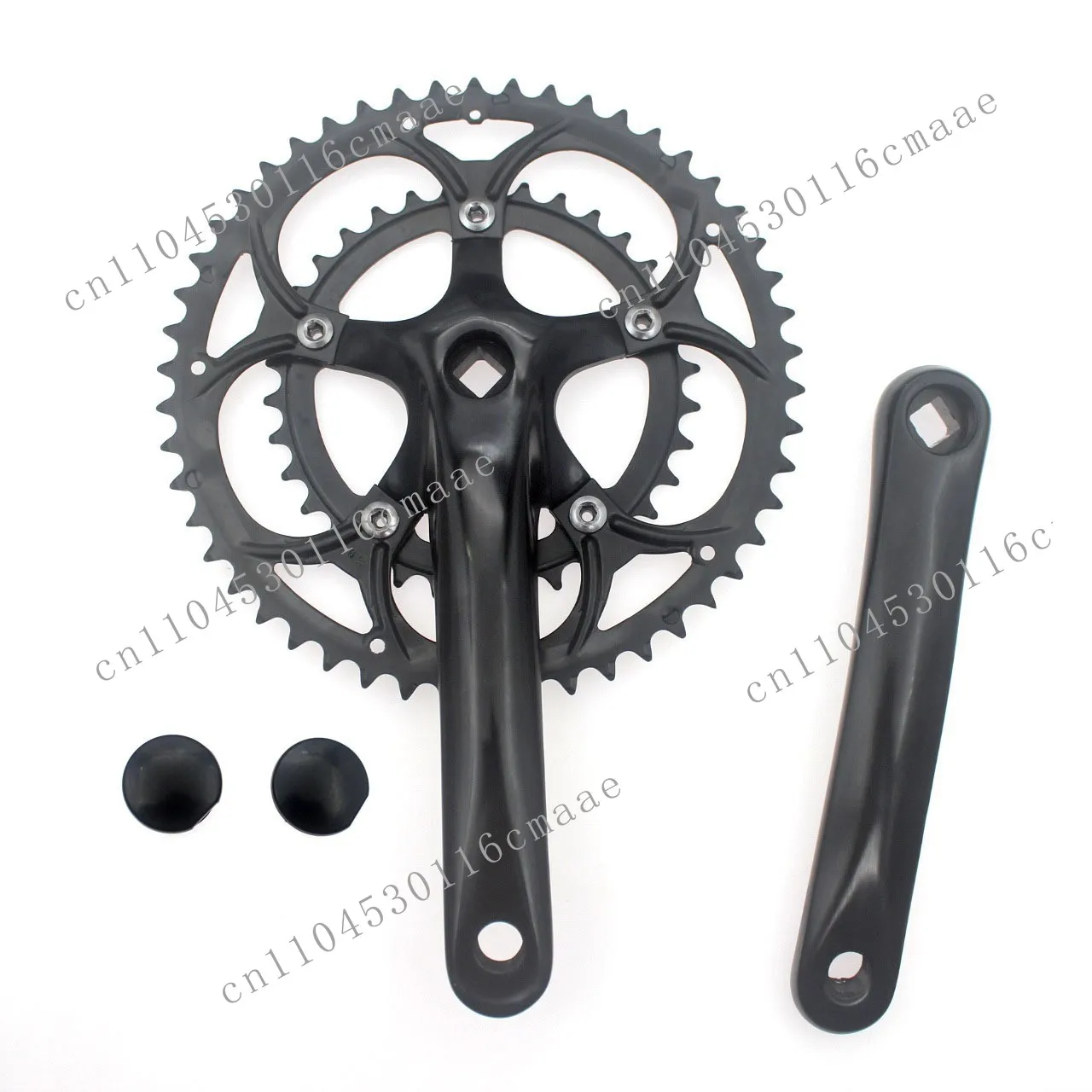 High-end road disc bicycle aluminum alloy 50-34 tooth 8-speed 9-speed tooth disc square hole racing 170mm crank
