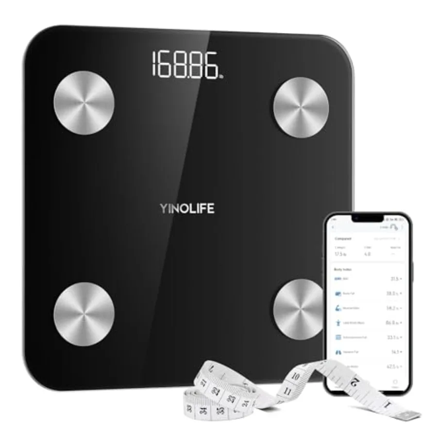 

for Body Weight Digital Bathroom Weight with BMI Body Fat Muscle Mass Accurate 20 Body Composition Scale 10.2" Compact Platform