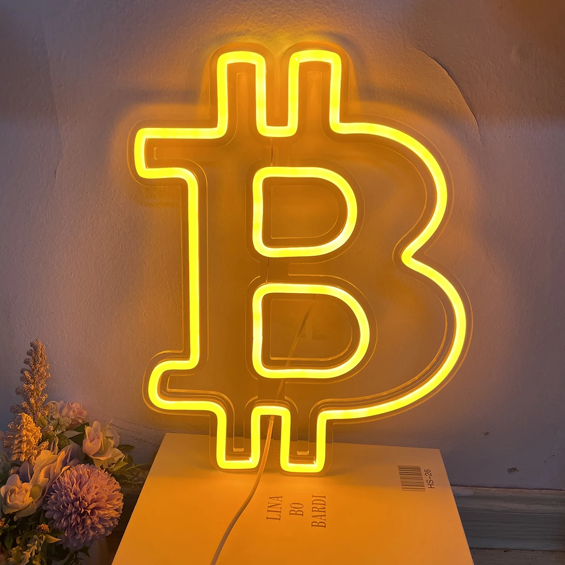 Bitcoin Neon Sign Custom Led Neon Neon for Home Bar Shop Wall Decor Bitcoin Art Signs Trader Wall Decor Man Cave Bar Sign