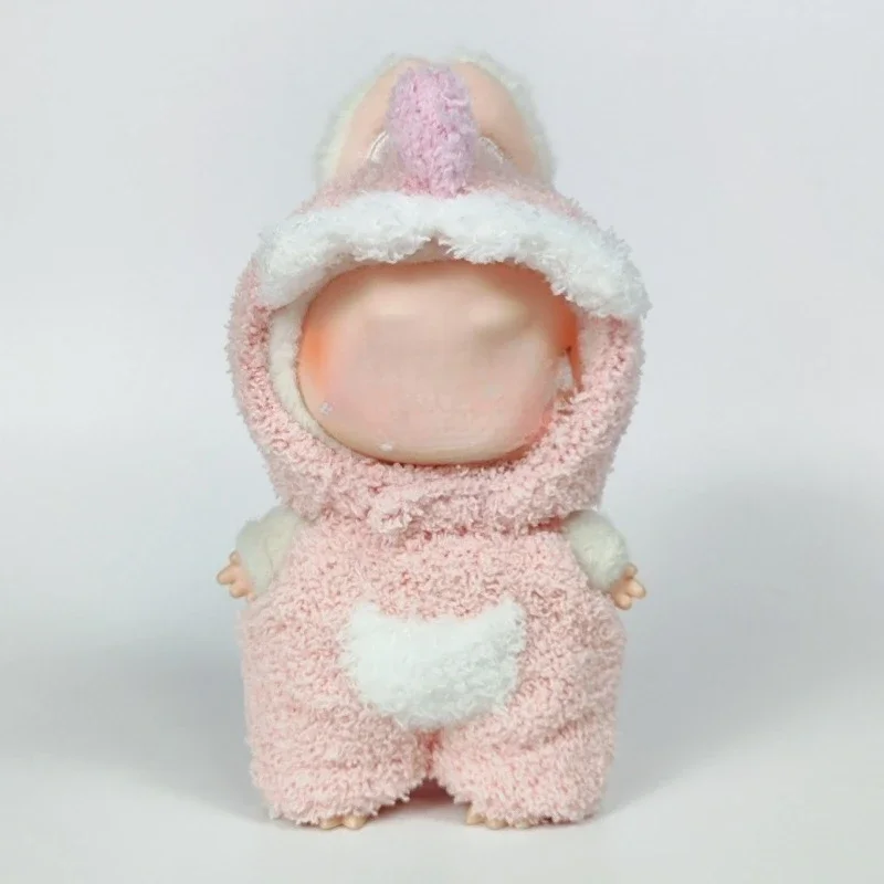 

17cm Labubu Dolls Cute Mini Plush Clothes Outfit Sweater Hoodie DIY Kids Gifts Only Accessories