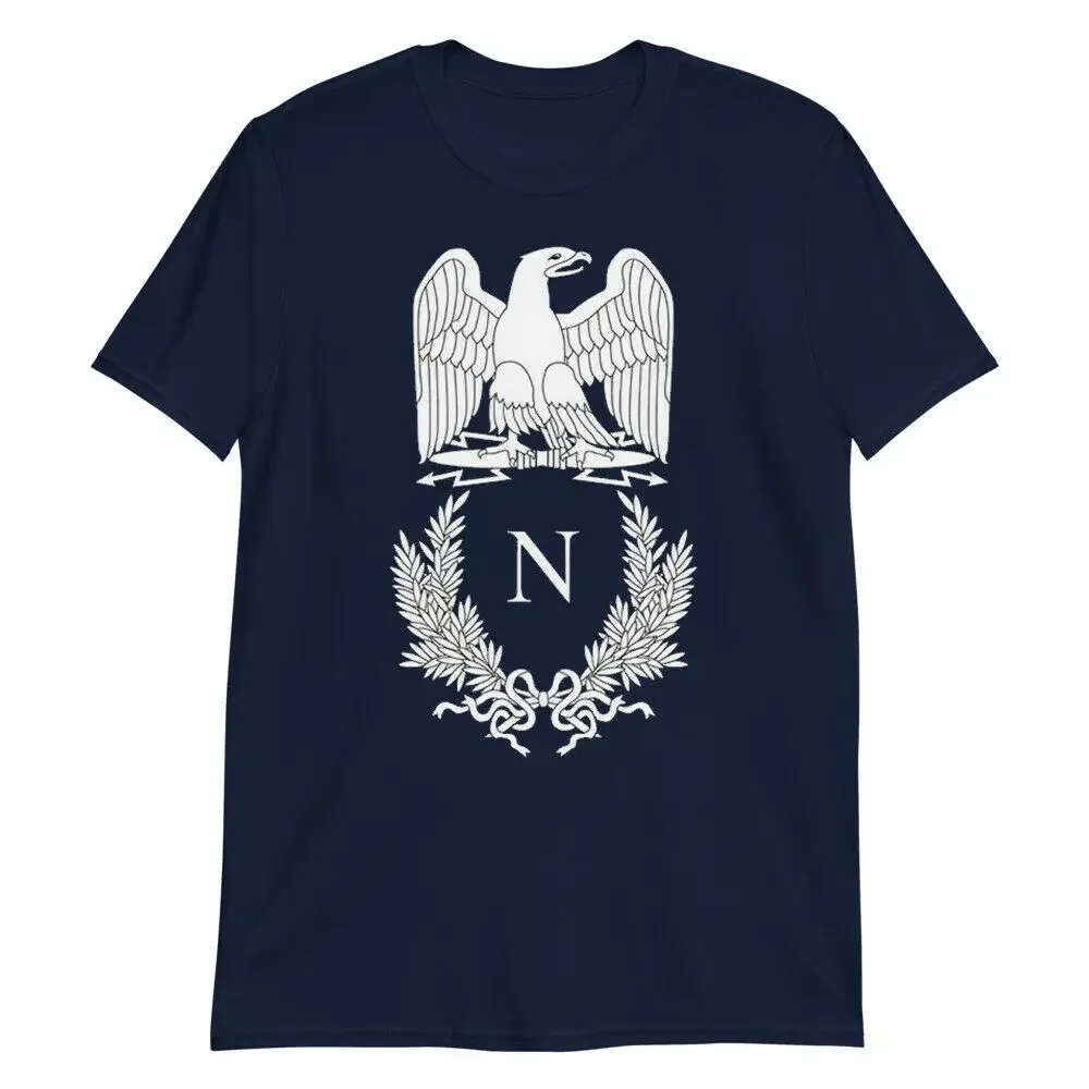 Summer Cotton O-Neck Short Sleeve Men Cotton T Shirt New Oversized Streetwear French Pride Napoleon Bonaparte Eagle TShirt funny