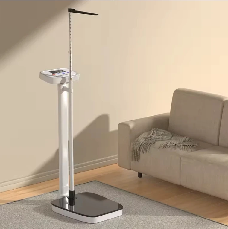 Medición de altura corporal, báscula de peso y grasa, báscula de peso de altura Digital para humanos