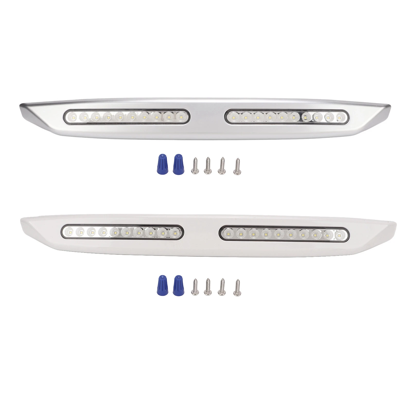 Barra de luz RV 20 LEDs Luzes de toldo de varanda 12V Luzes utilitárias externas à prova d'água para iates campistas